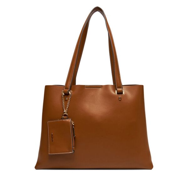 Torebka Aldo. Brązowe shopper bag ALDO, bez wzorów, bez dodatków. Za 199.99 zł.