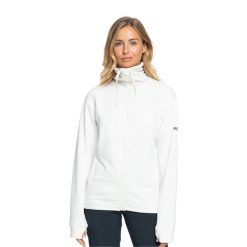 Bluza damska ROXY Vertere Full Zip. Białe bluzy damskie Roxy, na zimę, m, bez wzorów, bez kaptura. Za 239.99 zł.