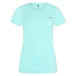 Koszulka damska HV Polo Classic. Niebieskie koszulki sportowe damskie HV POLO, bez wzorów, bez ramiączek. Za 221.00 zł.