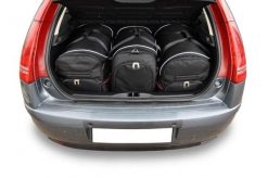 Torby Do Bagażnika Citroen C4 5 Hatchback 2004-2010 3Szt Kjust. Czarne torby podróżne KJUST, bez wzorów, z kauczuku. Za 996.00 zł.