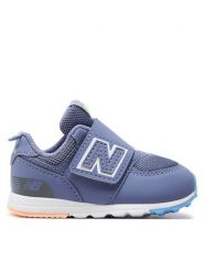 New Balance Sneakersy NW574MSD Fioletowy. Fioletowe buty sportowe dziewczęce New Balance, ze skóry, bez zapięcia. Za 189.99 zł.