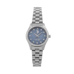 Zegarek U.S. Polo Assn. Szare zegarki damskie U.S. Polo Assn., srebrne. Za 599.99 zł.