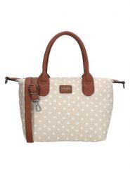 Charm Torebka "Buckingham" w kolorze beżowym - 30 x 20 x 11 cm rozmiar: onesize. Brązowe torebki klasyczne damskie Charm, z materiału, przez ramię, bez dodatków. Za 65.99 zł.