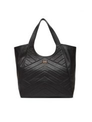PINKO Torebka Tote Bag PE 25 PLTT 104536 A2AO Czarny. Czarne shopper bag Pinko, bez wzorów, ze skóry, bez dodatków. Za 1,099.00 zł.