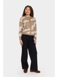 SAINT TROPEZ Kardigan w kolorze beżowym rozmiar: XL. Brązowe kardigany damskie Saint Tropez, xl, bez wzorów. Za 126.99 zł.