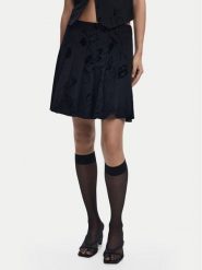 Desigual Spódnica mini Flock 25WWFW10 Czarny Regular Fit. Czarne spódnice damskie Desigual, xs, bez wzorów, z syntetyku, mini. Za 369.99 zł.