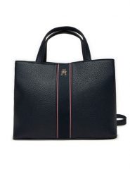 Tommy Hilfiger Torebka AW0AW16873 Granatowy. Niebieskie torebki klasyczne damskie Tommy Hilfiger, ze skóry, bez dodatków. Za 599.99 zł.