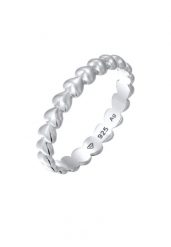 Elli Pierścionek Damski Serce 925 Sterling Silver Walentynkowy Pierścionki 1 ct. Szare pierścionki damskie Elli, srebrne. Za 156.39 zł.