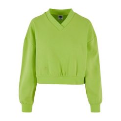 Bluza damska v-neck Urban Classics. Żółte bluzy damskie Urban Classics, bez wzorów, bez kaptura. Za 183.50 zł.