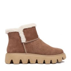 Śniegowce Rieker. Brązowe śniegowce damskie Rieker. Za 359.99 zł.