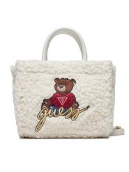 Guess Torebka J4BZ25 WGI20 Écru. Białe torebki klasyczne damskie Guess, z materiału, bez dodatków. Za 269.99 zł.