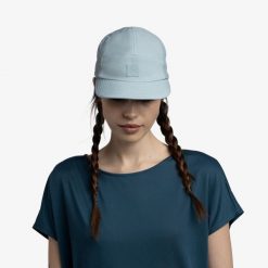 Czapka z daszkiem BUFF 5 PANEL GO CAP SOLID. Niebieskie czapki z daszkiem damskie Buff, na lato, bez wzorów, z elastanu. Za 168.40 zł.