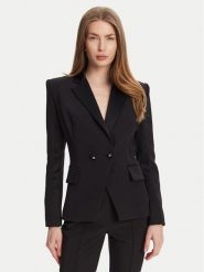 Elisabetta Franchi Marynarka GI-149-51E2 Czarny Regular Fit. Czarne marynarki i żakiety damskie Elisabetta Franchi, bez wzorów, z syntetyku. Za 1,439.00 zł.