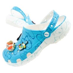 Klapki Crocs Smurfs W 210820-90H. Klapki damskie bez wzorów, bez obcasa, bez zapięcia. W wyprzedaży za 373.21 zł.