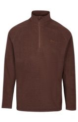 Bluza microfleece z półrozpinanym zamkiem i paskami. Brązowe bluzy damskie Trespass, s, bez wzorów, z materiału, bez kaptura. Za 188.99 zł.