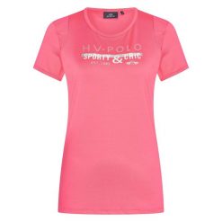 Damska koszulka do jazdy konnej HV Polo Ariel. Czerwone koszulki damskie HV POLO, bez wzorów, bez kołnierzyka, bez ramiączek. Za 272.00 zł.