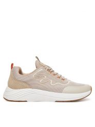 Rieker Sneakersy N8504-60 Beżowy. Brązowe obuwie sportowe damskie Rieker, z materiału, bez zapięcia. Za 349.99 zł.