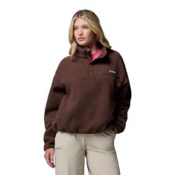 Damska bluza Columbia Helvetia II Cropped 2092231258. Brązowe bluzy damskie Columbia, l, bez wzorów, bez kaptura. Za 368.91 zł.