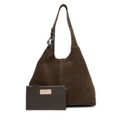 Torebka Coccinelle. Brązowe shopper bag Coccinelle, bez dodatków. Za 1,399.00 zł.