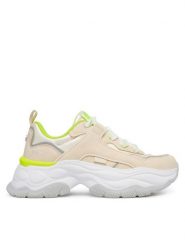 Buffalo Sneakersy Jump One 1636701 Beżowy. Brązowe obuwie sportowe damskie Buffalo, ze skóry, bez zapięcia. Za 389.99 zł.