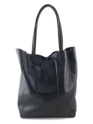 Marlon Skórzany shopper bag w kolorze czarnym - 37 x 40 x 12 cm rozmiar: onesize. Czarne shopper bag Marlon, bez wzorów, z materiału, na ramię, bez dodatków. Za 254.74 zł.