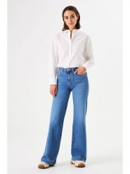 Garcia Dżinsy - Flare fit - w kolorze niebieskim rozmiar: W27. Niebieskie jeansy damskie Garcia. Za 184.46 zł.