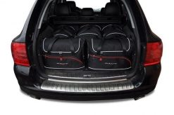 Torby Do Bagażnika Porsche Cayenne 2002-2010 5Szt Kjust. Czarne torby podróżne KJUST, bez wzorów, z kauczuku. Za 1,504.00 zł.