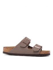 Birkenstock Klapki Arizona Birko-Flor 0151183 Brązowy. Brązowe klapki damskie Birkenstock, bez wzorów, ze skóry, bez obcasa, bez zapięcia. Za 369.00 zł.
