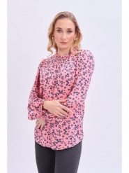Marks & Spencer Bluzka w kolorze jasnoróżowo-granatowym rozmiar: 36. Niebieskie bluzki damskie Marks & Spencer, bez wzorów, z bawełny, bez kołnierzyka, bez ramiączek. Za 41.69 zł.