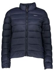 Pepe Jeans Kurtka pikowana w kolorze granatowym rozmiar: L. Niebieskie kurtki damskie Pepe Jeans, l, bez wzorów, z jeansu, bez kaptura. Za 184.46 zł.