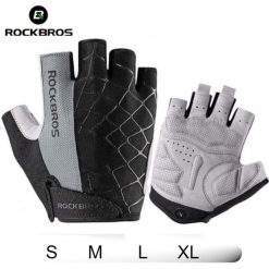 Rękawiczki rowerowe Rockbros. Czarne rękawiczki damskie ROCKBROS, bez wzorów. Za 54.99 zł.