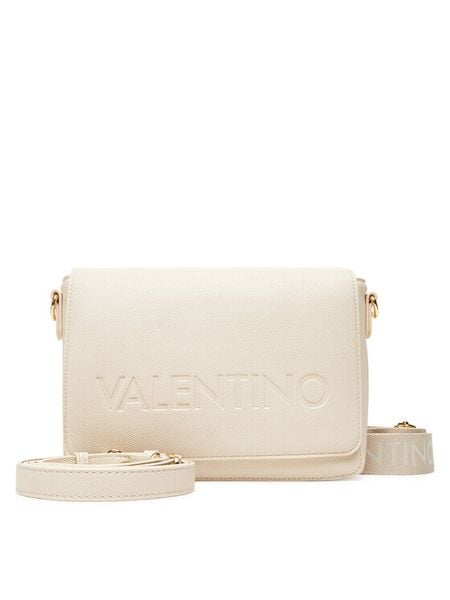 Valentino Torebka Foxy Re VBS9EO09 Écru. Białe listonoszki damskie Valentino, bez wzorów, ze skóry, bez dodatków. Za 356.99 zł.