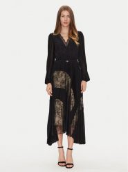TWINSET Sukienka codzienna 251TP2780 Czarny Loose Fit. Czarne sukienki damskie Twinset, bez wzorów, z syntetyku, bez ramiączek. Za 869.99 zł.