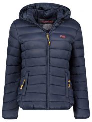 Geographical Norway Kurtka pikowana "Atikolor" w kolorze granatowym rozmiar: onesize. Niebieskie kurtki damskie Geographical Norway, bez wzorów, bez kaptura. Za 153.71 zł.