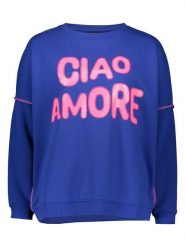 Miss goodlife Bluza "Ciao amore" w kolorze granatowym rozmiar: M. Niebieskie bluzy damskie miss goodlife, m, bez wzorów, z bawełny, bez kaptura. Za 176.08 zł.