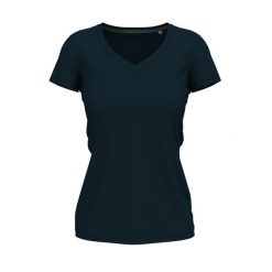 Damska Koszulka Z Dekoltem Claire V. Niebieskie bluzki damskie Stedman, s, bez wzorów, sportowe, bez kołnierzyka, bez ramiączek. Za 59.99 zł.