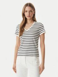 Morgan Bluzka 261-DIEGO Biały Regular Fit. Białe bluzki damskie Morgan, xs, bez wzorów, z bawełny, bez kołnierzyka, bez ramiączek. Za 129.99 zł.