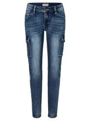 Timezone Dżinsy "Nori" - Slim fit - w kolorze niebieskim rozmiar: W29/L32. Niebieskie jeansy damskie Timezone. Za 105.38 zł.