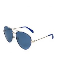 Polaroid Damskie okulary przeciwsłoneczne w kolorze srebrno-niebieskim rozmiar: 59. Niebieskie okulary przeciwsłoneczne damskie Polaroid. Za 179.95 zł.
