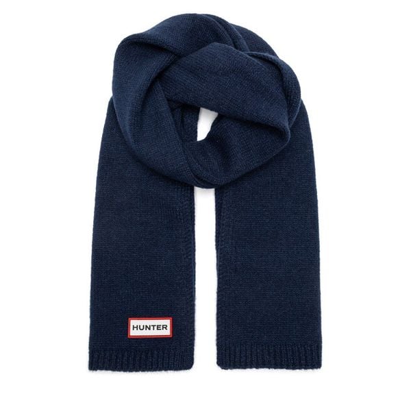 Szalik Hunter. Niebieskie szaliki damskie Hunter, bez wzorów. Za 59.99 zł.