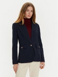 Morgan Marynarka 242-VLENO.F Granatowy Regular Fit. Niebieskie marynarki i żakiety damskie Morgan, bez wzorów, z syntetyku. Za 269.99 zł.