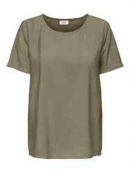 JDY Bluzka w kolorze khaki rozmiar: XS. Brązowe bluzki damskie JDY, xs, bez wzorów, bez kołnierzyka, bez ramiączek. Za 35.10 zł.