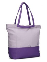 Zwei Shopper bag "Fiorella FI200" w kolorze fioletowym - 44 x 38 x 19 cm rozmiar: onesize. Różowe shopper bag Zwei, bez wzorów, z materiału, na ramię, bez dodatków. Za 205.93 zł.
