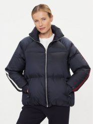 Tommy Hilfiger Kurtka puchowa WW0WW40093 Granatowy Regular Fit. Niebieskie kurtki damskie Tommy Hilfiger, l, bez wzorów, z puchu, bez kaptura. Za 1,939.00 zł.