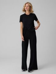 4F T-shirt regular z marszczeniem i modalem damski - czarny L. Czarne t-shirty damskie 4F, l, bez wzorów, z materiału, bez kołnierzyka. Za 89.99 zł.