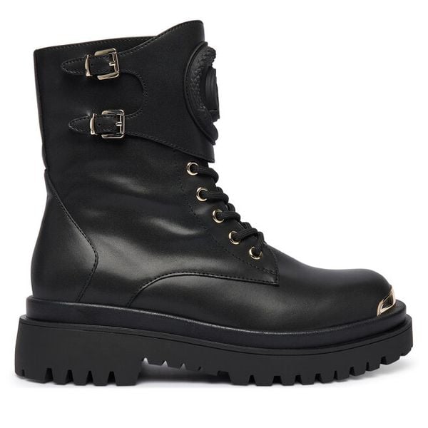 Trapery Just Cavalli. Czarne trapery damskie Just Cavalli, bez zapięcia. Za 559.99 zł.