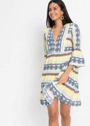 Sukienka tunikowa z lejącej wiskozy. Czerwone sukienki damskie bonprix, bez wzorów, z wiskozy, bez ramiączek. Za 129.99 zł.