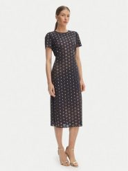 MICHAEL Michael Kors Sukienka codzienna MS683HED6E Granatowy Slim Fit. Niebieskie sukienki damskie MICHAEL Michael Kors, bez wzorów, z syntetyku, bez ramiączek. Za 2,219.00 zł.