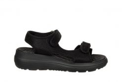 Sandały Azaleia Greice Soft Papete Black 198043, Czarny, Materiał - 41-42. Czarne sandały damskie Azaleia, bez wzorów, z materiału, bez obcasa, bez zapięcia. W wyprzedaży za 149.99 zł.