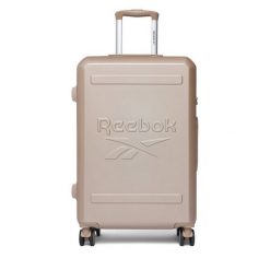 Walizka średnia Reebok. Brązowe walizki Reebok, bez wzorów, średnie. Za 299.99 zł.